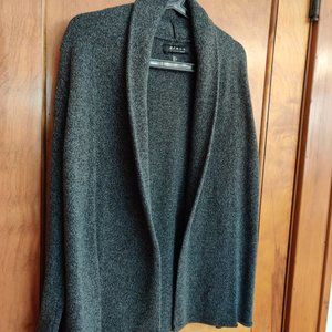 Men's Heather Charcoal Shawl Collar Cardigan - Large / Gray Marled Hem